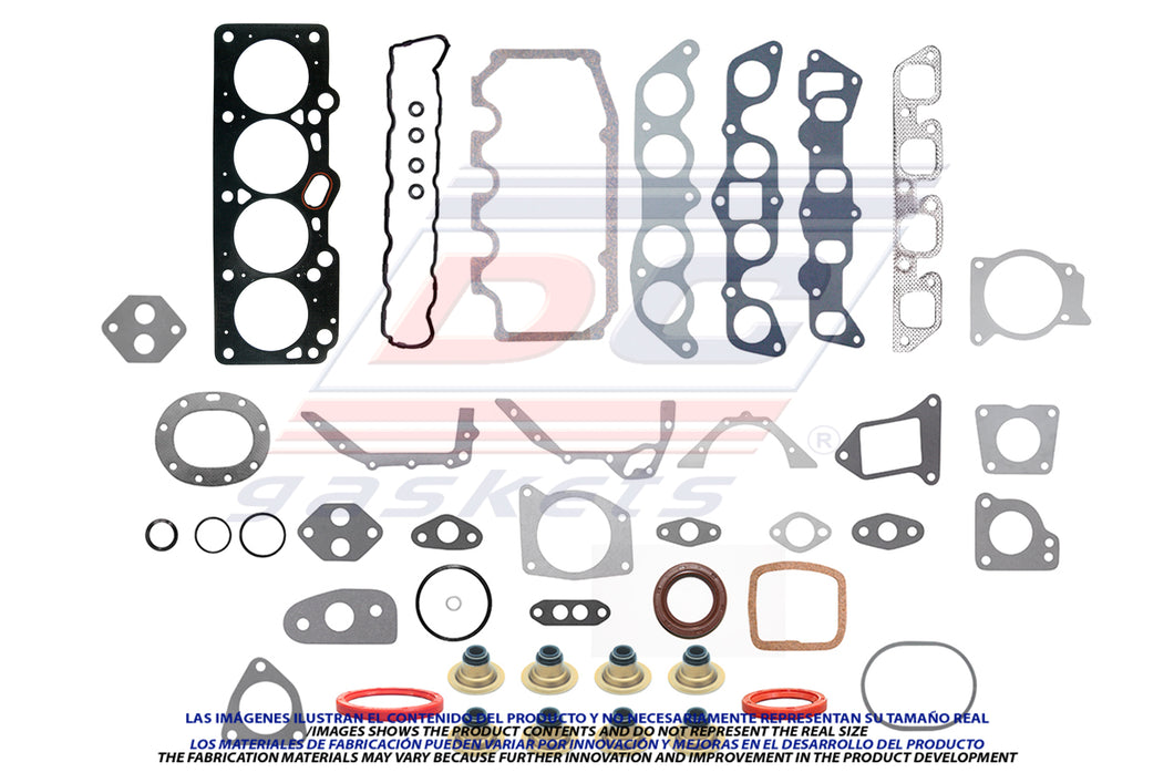 Juego de empaques FORD 4 1.9L 8V. SOHC ESCORT TRACER 91/96