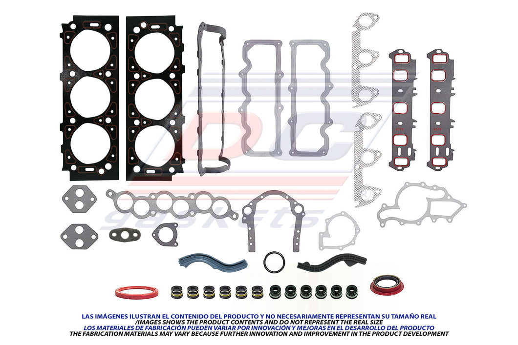 Juego de empaques FORD 183 3.0L (OS-1318-1S) 3/27/90 A 12/90