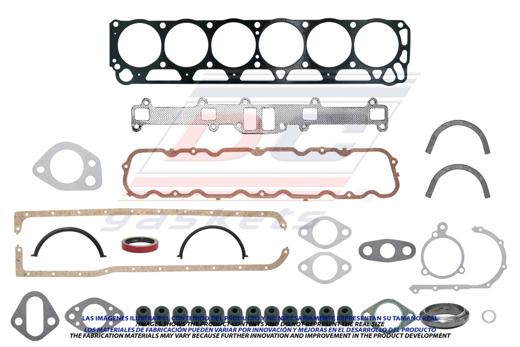 Juego De Empaques Ford L6 144 170 200 Falcon 170 200 63/83