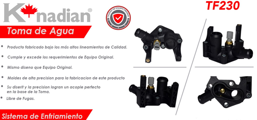 TOMA DE AGUA (NYLON) FORD. FIESTA 4L