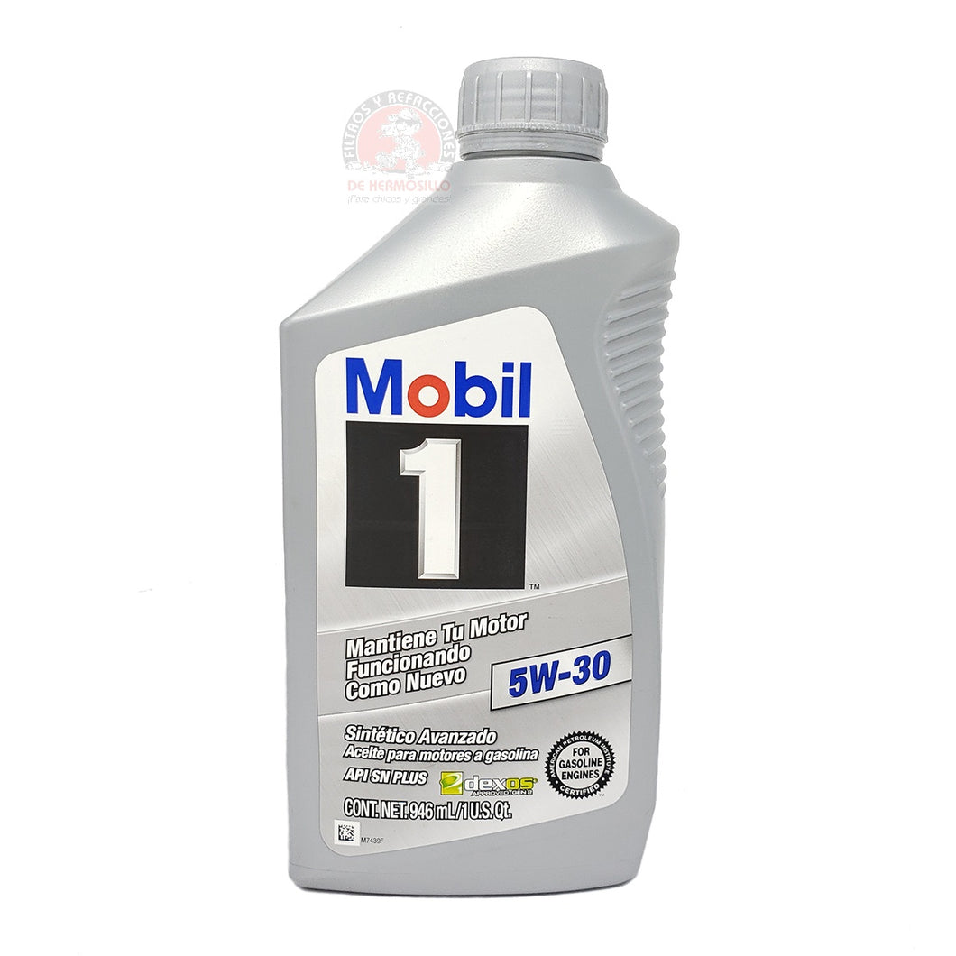 Aceite Motor 5W30 100% Sintético 946Ml Presentacion Mobil 1