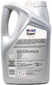 Aceite 5W30 Sintético 100% 5 lts Presentación Oficial Mobil