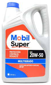 Aceite Motor 20W50 Multigrado 5L Presentacion Oficial Mobil