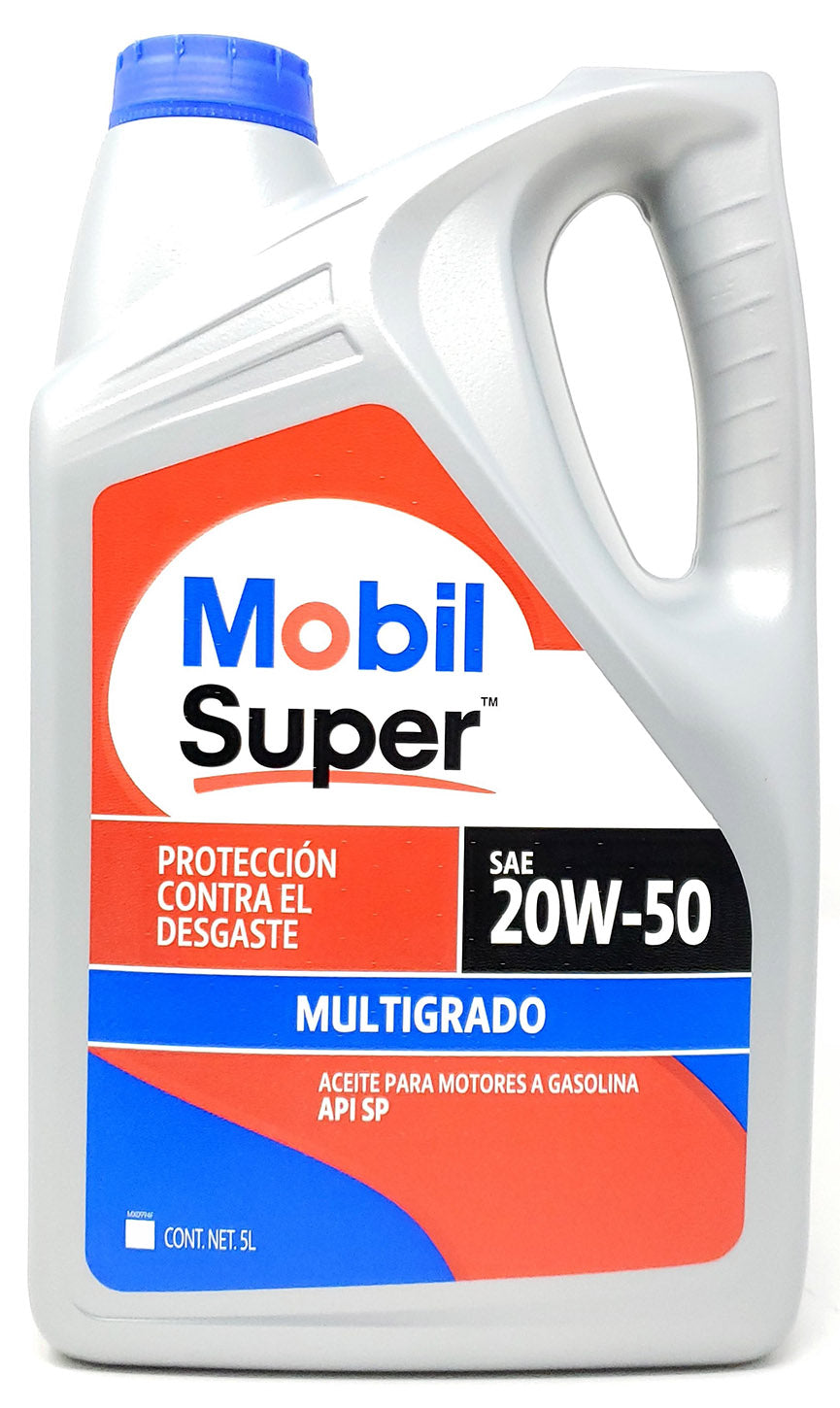 Aceite Motor 20W50 Multigrado 5L Presentacion Oficial Mobil
