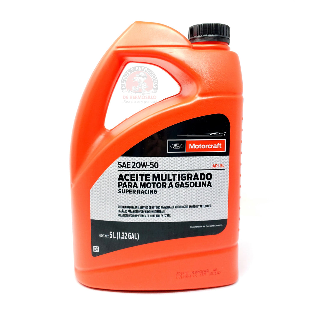 Aceite Motor 20W50 Multigrado 5 Lts Oficial Motorcraft