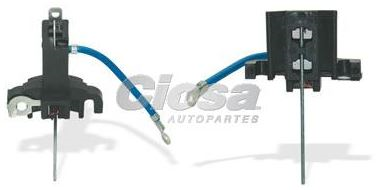 Porta carbon para alternador ford 1g 70/90 amps con cable