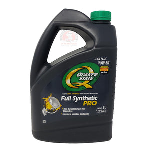 Aceite Motor 5W50 Sintetico Pro 5 Lts Quaker State