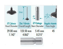 Cargar imagen en el visor de la galería, Valvula escape HONDA 2.2L SOHC ACCORD ODYSSEY PRLEUDE