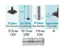 Cargar imagen en el visor de la galería, Valvula escape CHEVROLET 1.6L 16V AVEO- PONTIAC G3