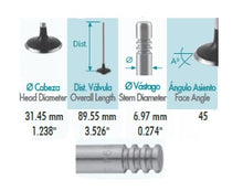 Cargar imagen en el visor de la galería, Valvula escape EUROVAN DIESEL 1.9L SOHC (05-09)