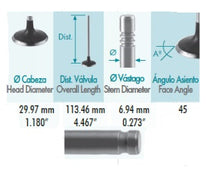 Cargar imagen en el visor de la galería, VALVULA ESCAPE NISSAN URVAN L4 3.0L 16V DIESEL DOHC (08-11)