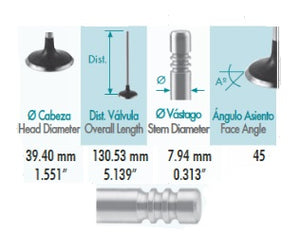 VALVULA ESCAPE CHARGER DURANGO MAGNUM RAM PICKUP COMMANDER