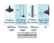 Cargar imagen en el visor de la galería, Valvula escape F-100 F-150 F-250 F-350 LOBO FAIRMONT MUSTANG