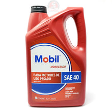 Cargar imagen en el visor de la galería, Aceite Motor Uso Pesado Sae 40 Monogrado Api Sl 5 Lts Mobil