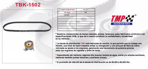 KIT DISTRIBUCION CHEV LUV NACIONAL L4 2.2 (99-06)