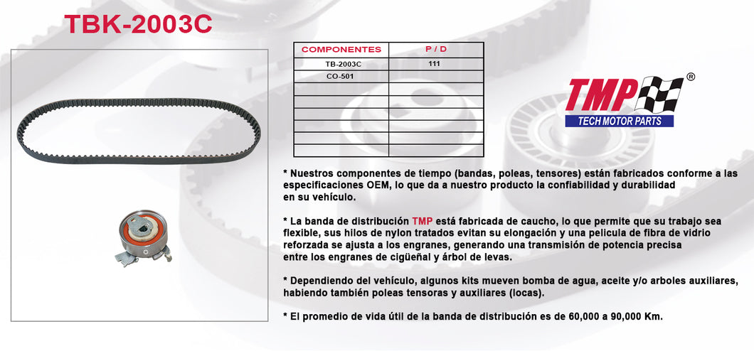 KIT DISTRIBUCION TORNADO CORSA PALIO STRADA