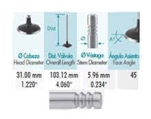 Cargar imagen en el visor de la galería, Valvula admision CORSA L4 1.4L 16V DOHC X14XE / Z14XE