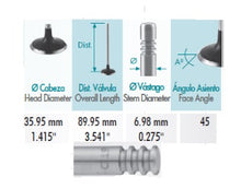 Cargar imagen en el visor de la galería, Valvula admision EUROVAN DIESEL L4 1.9L 8V SOHC (05-09)