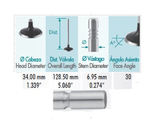 VALVULA ADMISION E-150/350 EXCURSION F-250/350/450/550