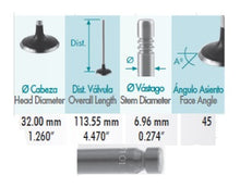 Cargar imagen en el visor de la galería, VALVULA ADMISION NISSAN URVAN 3.0L 16V DIESEL DOHC (08-11)