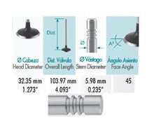 Cargar imagen en el visor de la galería, Valvula admision VOLKSWAGEN BORA BEETLE GOLF JETTA RABBIT