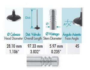 VALVULA ADMISION FIESTA L4 1.4L DOHC 16V (98-00) ZETEC