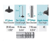 Cargar imagen en el visor de la galería, VALVULA ADMISION VOLKSWAGEN EUROVAN L5 2.5L 10V SOHC (00-06)